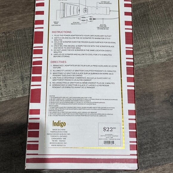 Indigo Heated Ice Scraper for car - Picture 3 of 3